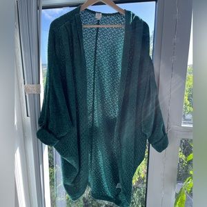 Green cardigan